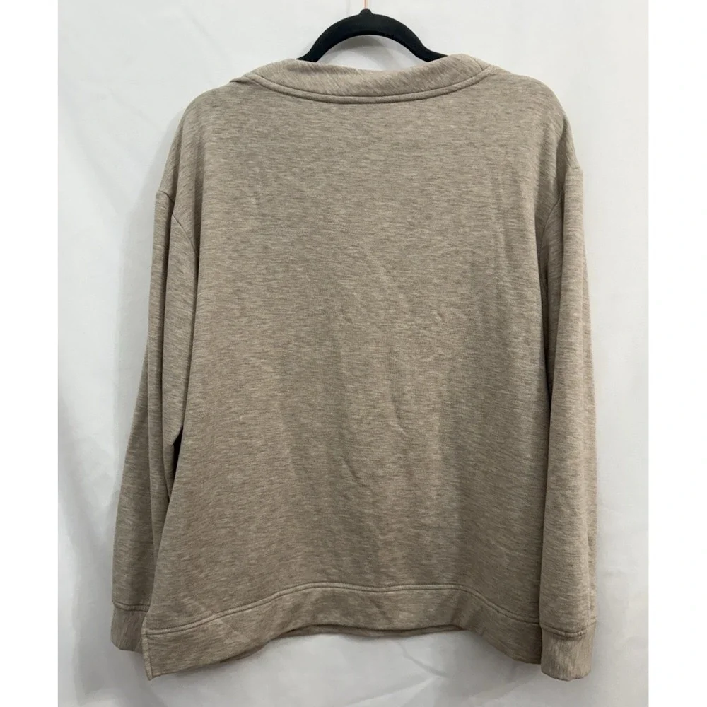 Orvis V-Neck SOFT Modal‎ Sweatshirt Womens Size Large Beige